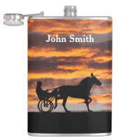 Standardbred Trotting Racehorse Drink Flask