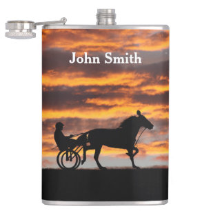 Standardbred Trotting Racehorse Drink Flask