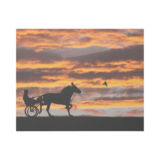 Standardbred Trotting Racehorse Gallery Wrap (Front)