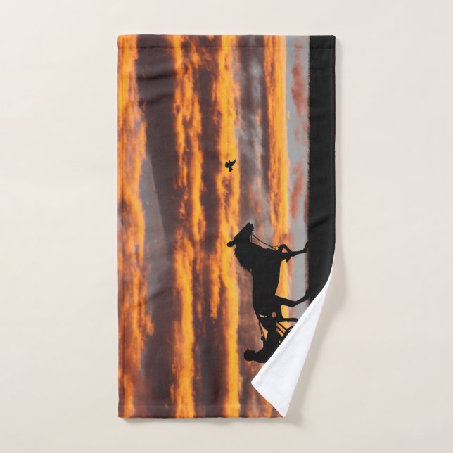 Standardbred Trotting Racehorse Hand Towel (Hand Towel)