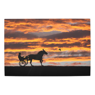 Standardbred Trotting Racehorse Metal Wall Art