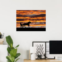 Standardbred Trotting Racehorse Poster