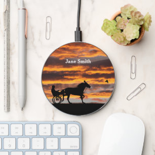 Standardbred Trotting Racehorse Wireless Charger