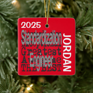 Standardization Engineer Extraordinaire CUSTOM Ceramic Ornament