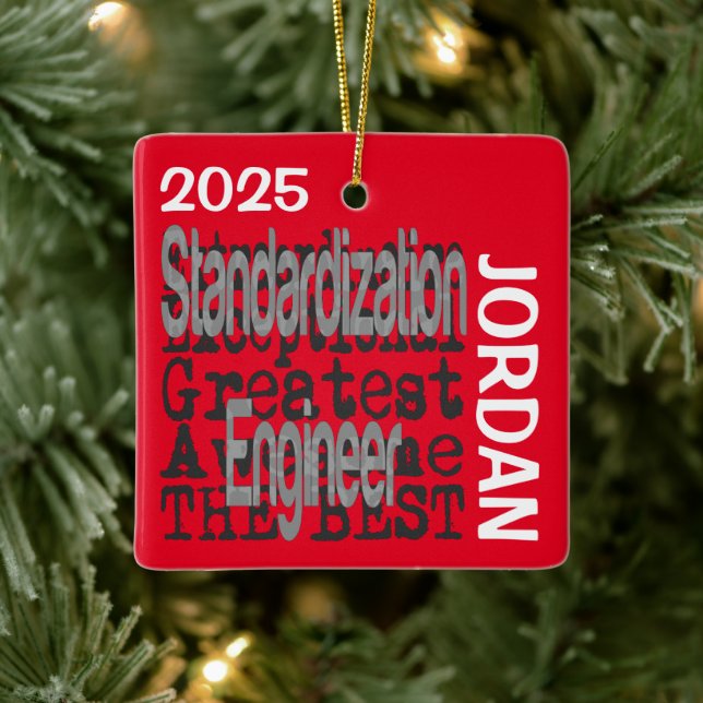 Standardization Engineer Extraordinaire CUSTOM Ceramic Ornament (Tree)