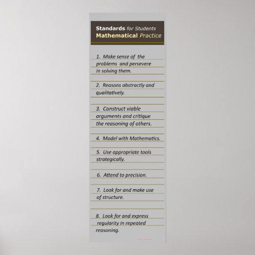 Standards for Mathematical Practices Poster