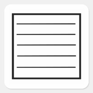 Standart Black Notebook Sticker