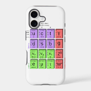 Standart model of elementary particles iPhone 17 case