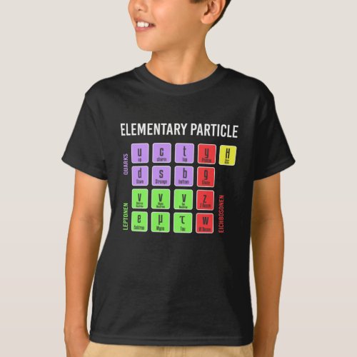 Standart Model of Elementary Particles Physics T_Shirt