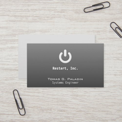 Standby on Gradient Business Cards
