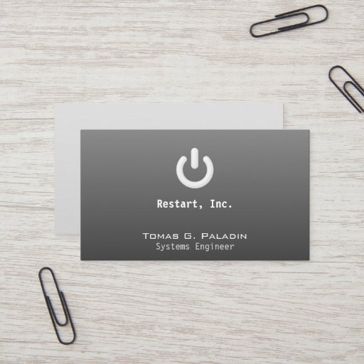 Customizable Standby on Gradient Business Cards