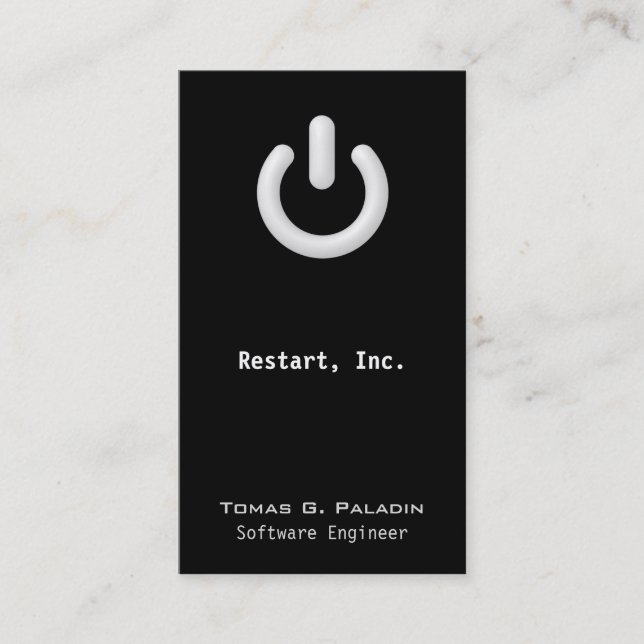 Standby (On / Off Button) Business Card (Front)