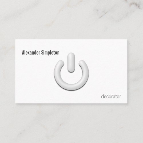 Standby Symbol Business Card Templates