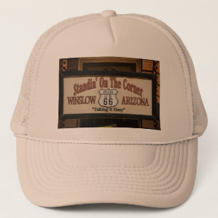 Standin' On The Corner in Winslow, AZ. Trucker Hat