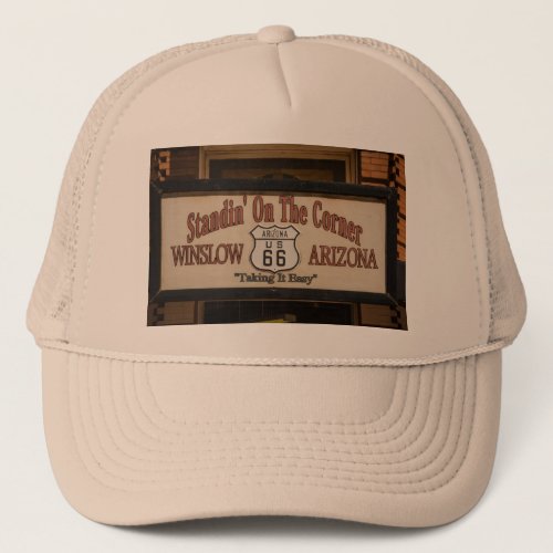 Standin On The Corner in Winslow AZ Trucker Hat