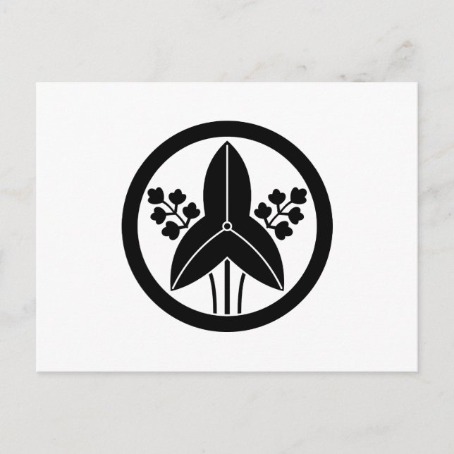 Standing arrowhead in circle postcard (Front)