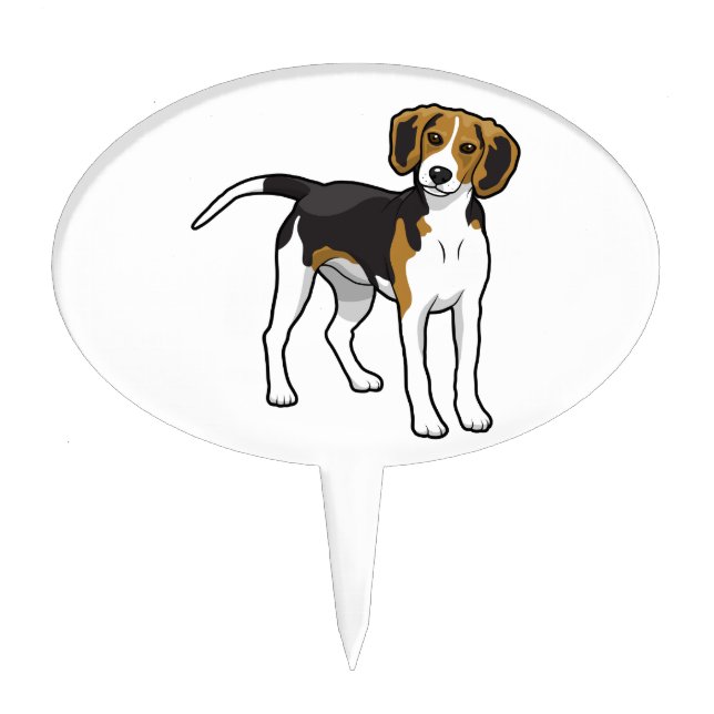 Standing Beagle Cake Topper (Front)