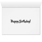 Standing Belted Galloway steer calf Happy Birthday (Inside Horizontal (Bottom))