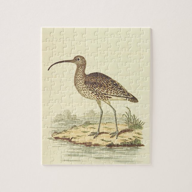 Standing Bird, Vintage Look Jigsaw Puzzle (Vertical)