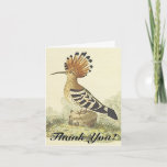 [ Thumbnail: Standing Bird, Vintage Style, "Thank You!" Card ]