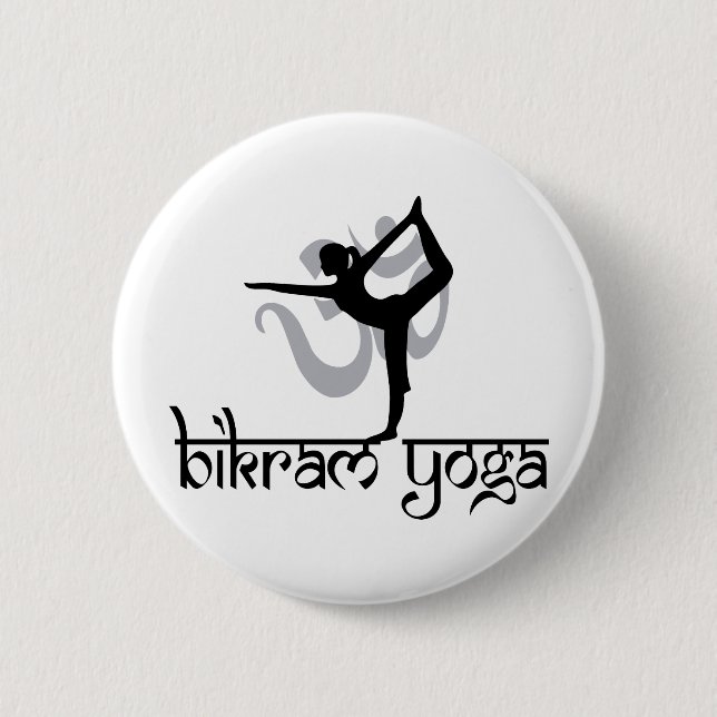 Standing Bow Pulling Pose Bikram Yoga Button (Front)