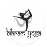 Standing Bow Pulling Pose Bikram Yoga Classic Round Sticker