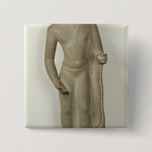 Standing Buddha Pinback Button (Front)