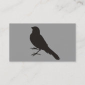 Standing Canary Bird Business Card (Back)