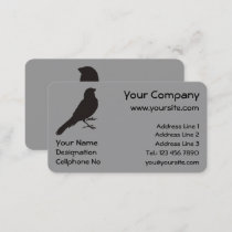 Standing Canary Bird Business Card