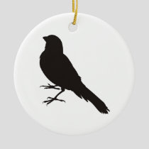 Standing Canary Bird Ceramic Ornament