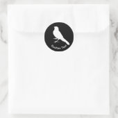 Standing Canary Bird Classic Round Sticker (Bag)
