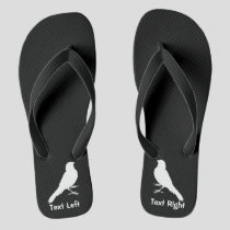 Standing Canary Bird Flip Flops