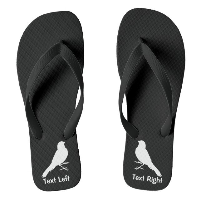Standing Canary Bird Flip Flops (Footbed)