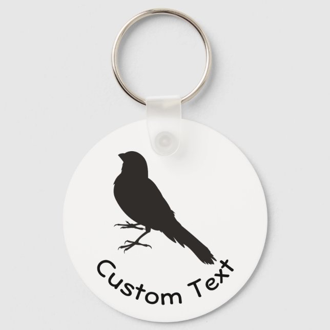 Standing Canary Bird Keychain (Front)