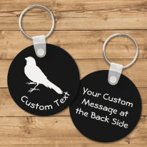 Standing Canary Bird Keychain