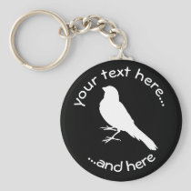 Standing Canary Bird Keychain