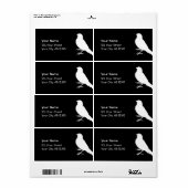 Standing Canary Bird Label (Full Sheet)