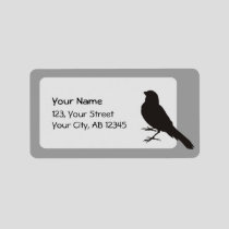 Standing Canary Bird Label