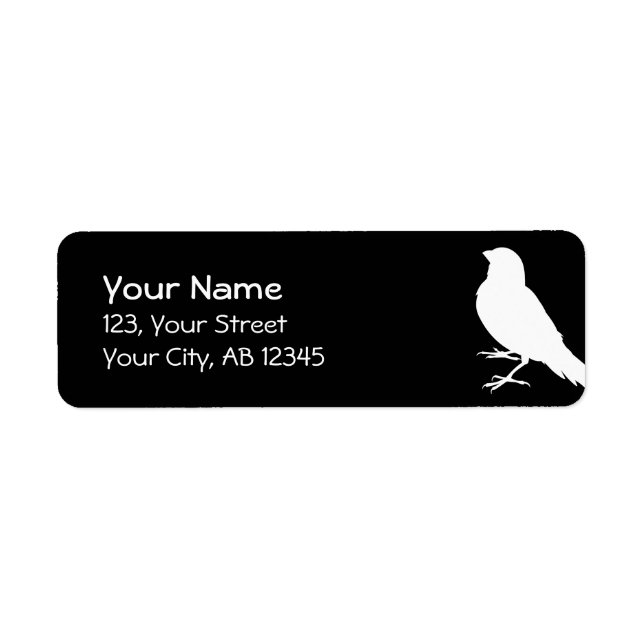 Standing Canary Bird Label (Front)