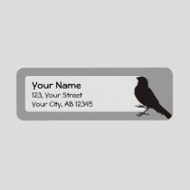 Standing Canary Bird Label