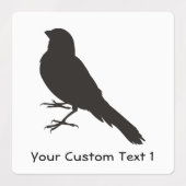 Standing Canary Bird Labels (Design 1)