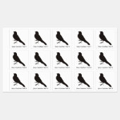 Standing Canary Bird Labels (Sheet)