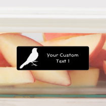 Standing Canary Bird Labels