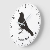 Standing Canary Bird Large Clock (Angle)