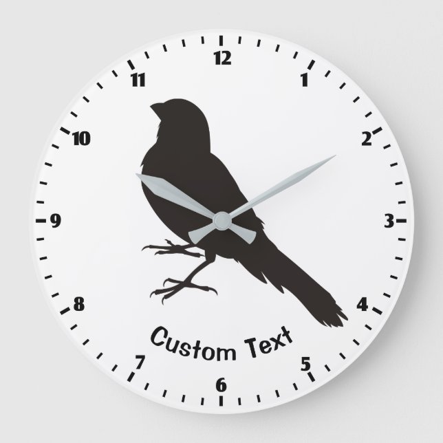 Standing Canary Bird Large Clock (Front)