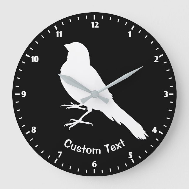 Standing Canary Bird Large Clock (Front)