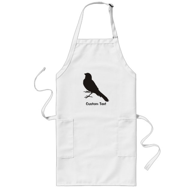 Standing Canary Bird Long Apron (Front)