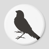 Standing Canary Bird Magnet