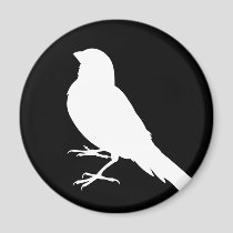 Standing Canary Bird Magnet