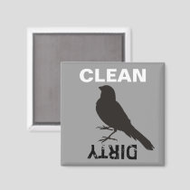 Standing Canary Bird Magnet
